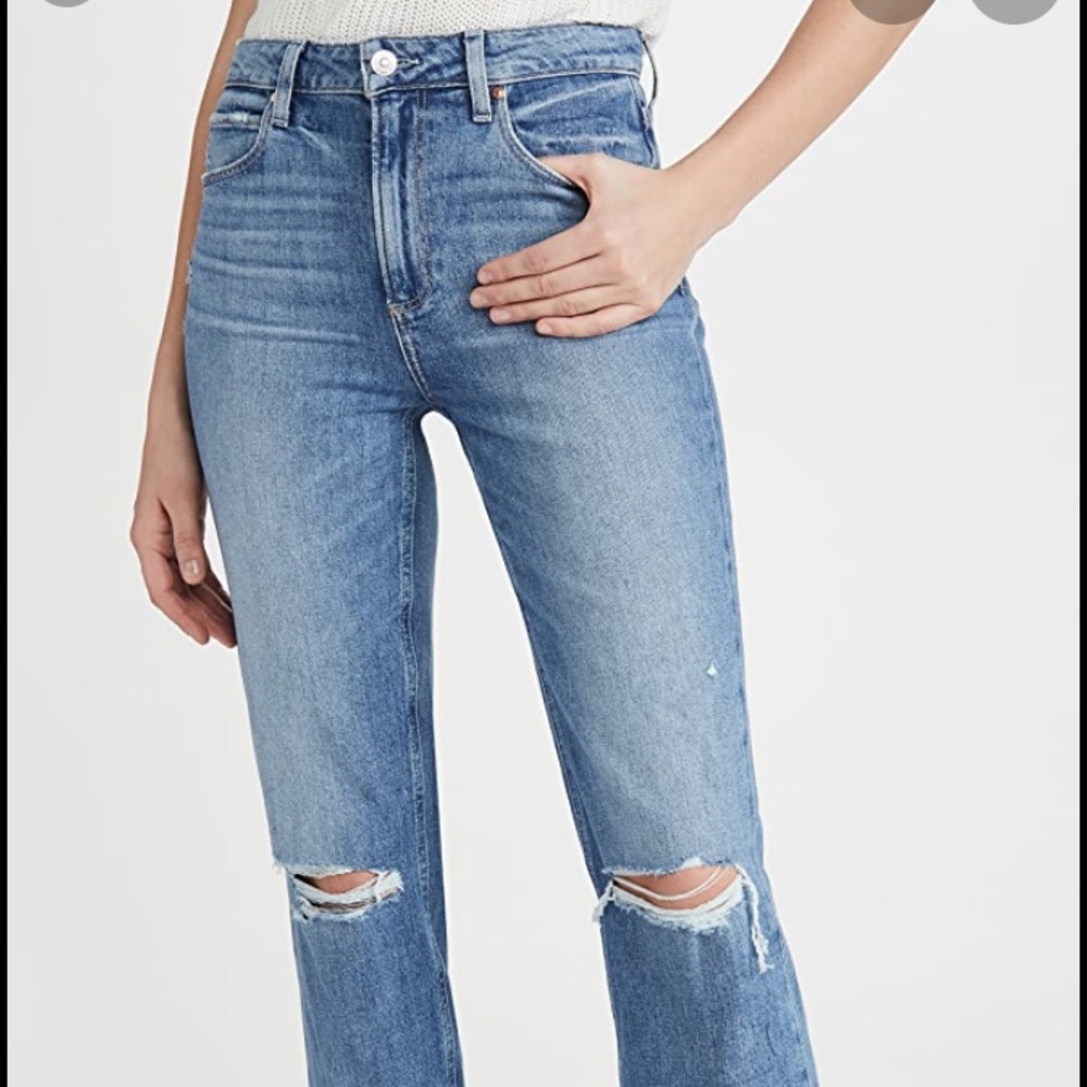 Paige straight ankle jeans